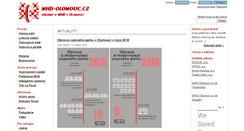 Desktop Screenshot of mhd-olomouc.cz